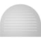 Ekena Millwork Round Top Surface Mount PVC Gable Vent: Functional, w/ 3-1/2"W x 1"P Standard Frame, 40"W x 32"H GVPRT40X3201SF - alternate 5